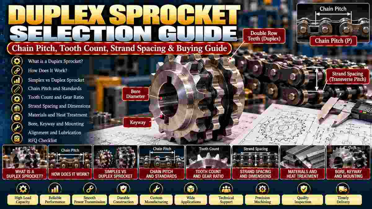 How Do You Choose the Correct Duplex Sprocket for Industrial Chain Drives?