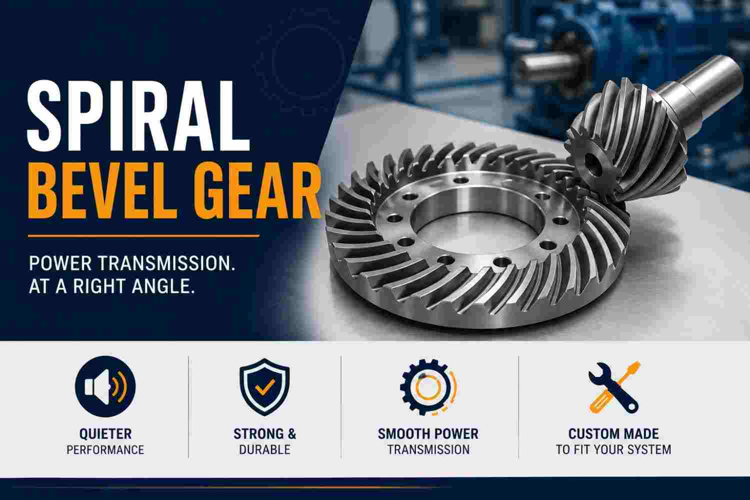 How Spiral Bevel Gears Deliver Smooth, Quiet Power Transmission