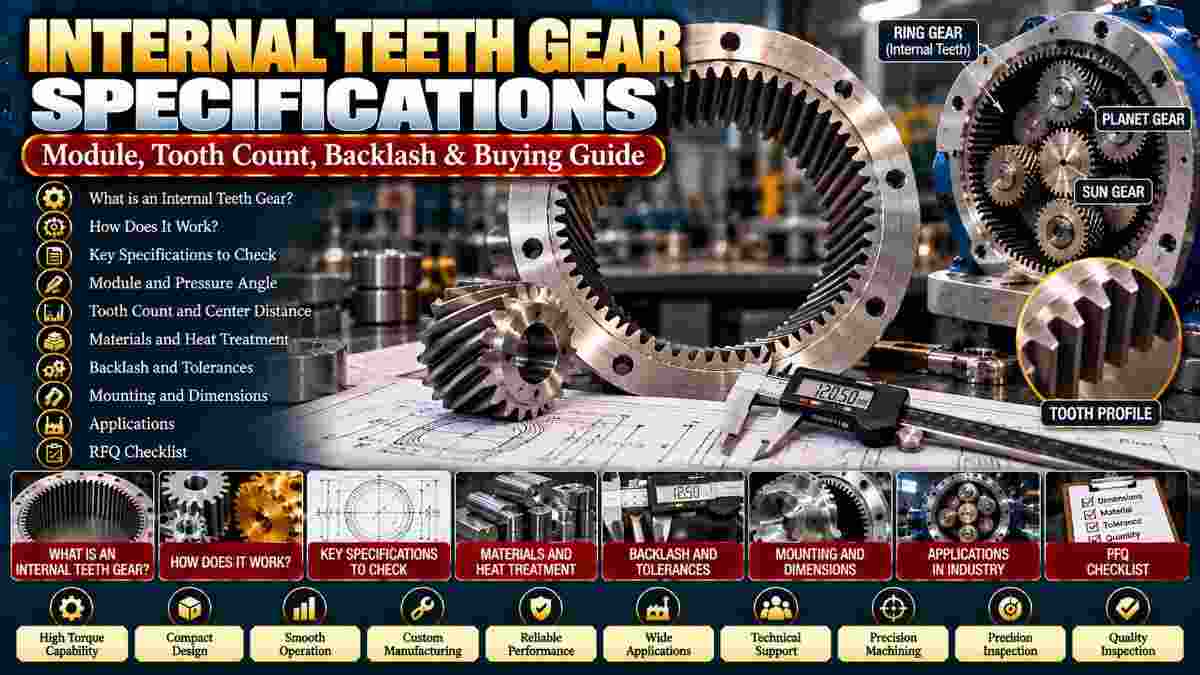 What Specifications Should You Check Before Ordering Internal Teeth Gears?
