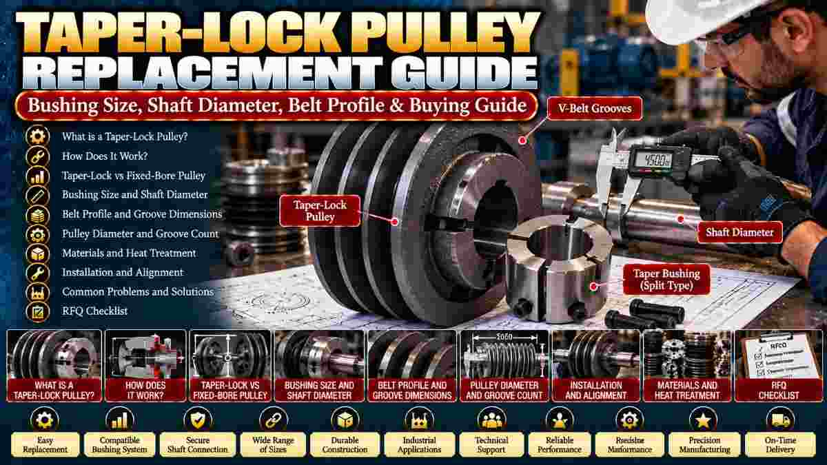 What Specifications Should You Check Before Ordering Replacement Taper-Lock Pulleys?